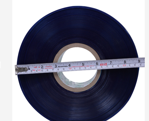 50mm Width Blue Stretch Wrap Plastic Film 150mic Thickness OD 240mm